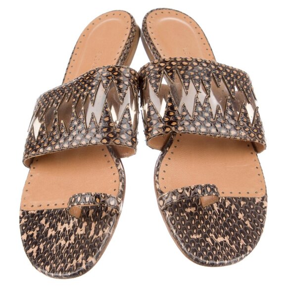 Alexa Wagner Python Slides/Sandals - Picture 2 of 4